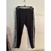 NWT Calvin Klein Womens Performance Pants Yoga Legging Logo Black & White Large
