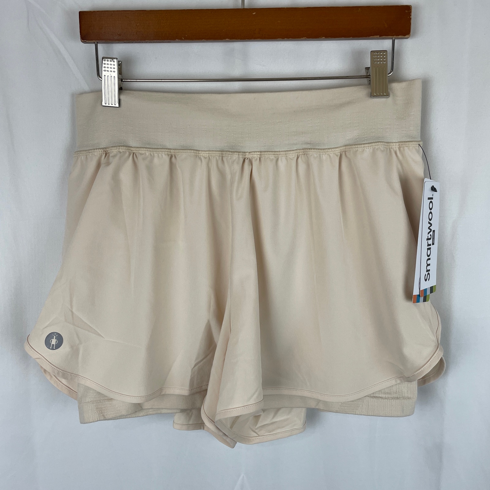 Smartwool Women's SMRTWL Intraknit Active Lined Shorts Almond Pink Size L