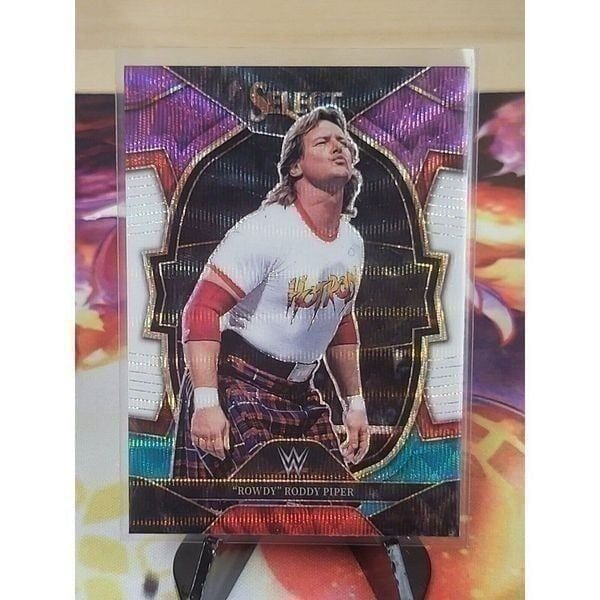 2023 WWE Panini Select   Rowdy Roddy Piper Tri-Color Prizm Concourse Legends
