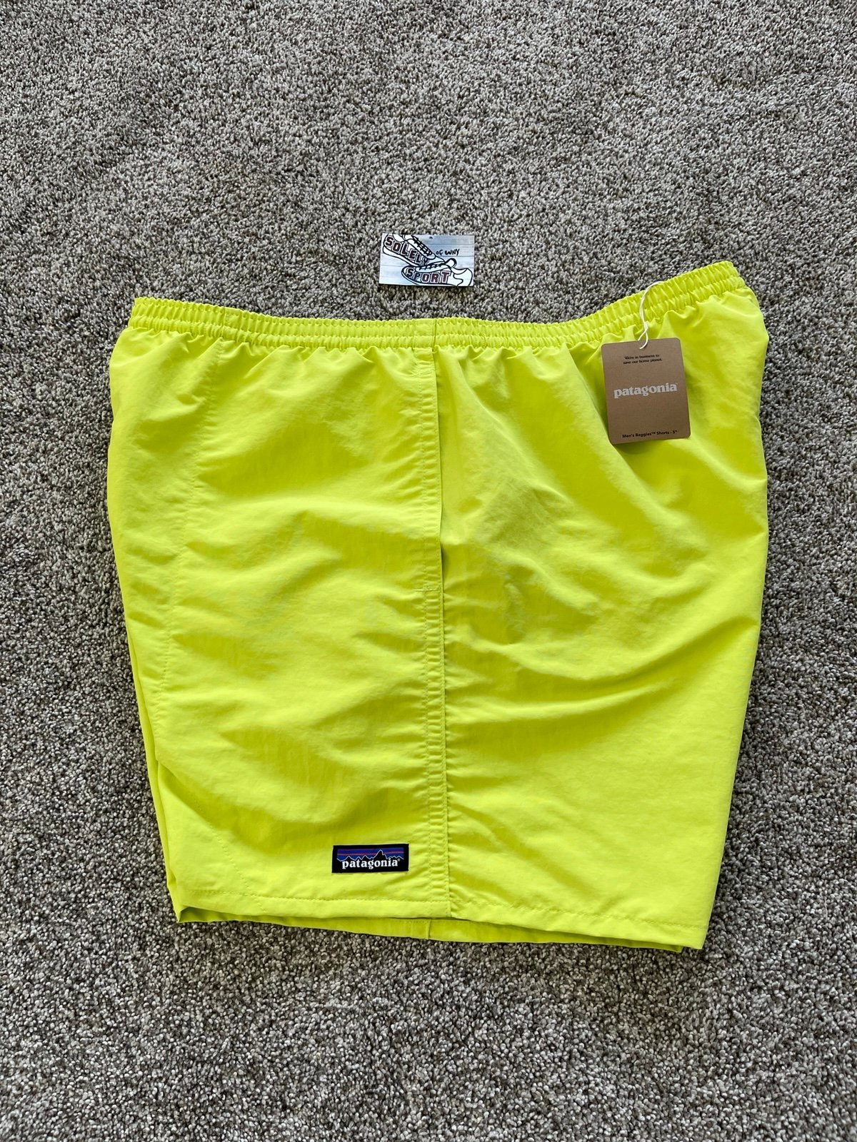 New Patagonia Baggies 5” Shorts Swim Trunks Board Surf Green Mens Size Large L