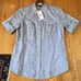 Lafayette 148 NY 100% Linen Rolled Tab Sleeve 8 breast side pockets NEW 248 NWT