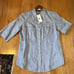 Lafayette 148 NY 100% Linen Rolled Tab Sleeve 8 breast side pockets NEW 248 NWT