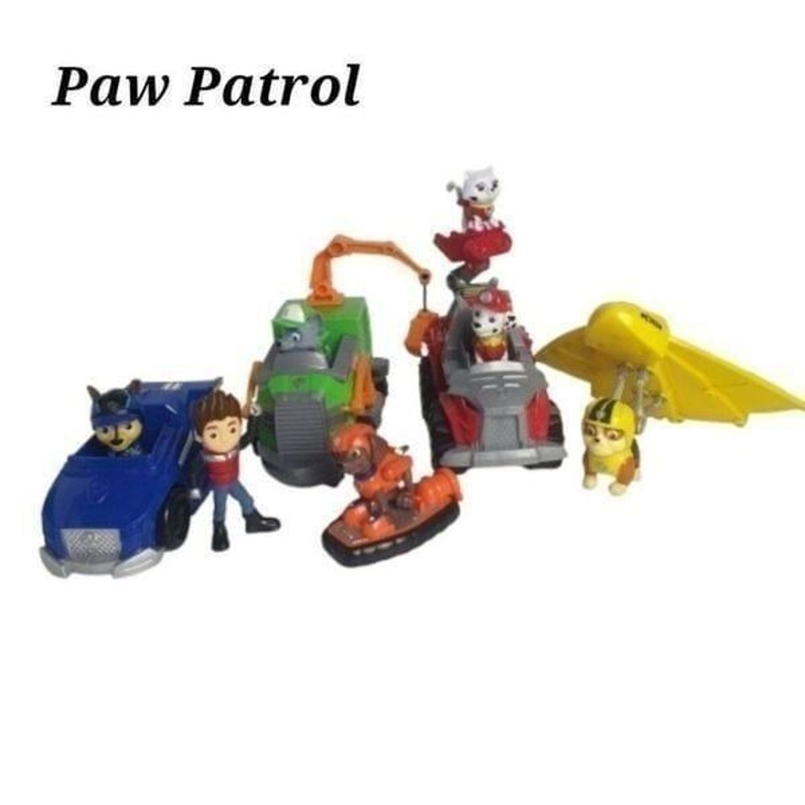 Paw Patrol Action Figures & Vehicles Toy Set Bundle 12 Pieces