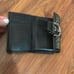Coach logo mini wallet black buckle