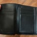 Coach logo mini wallet black buckle