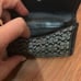 Coach logo mini wallet black buckle