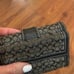 Coach logo mini wallet black buckle