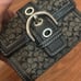 Coach logo mini wallet black buckle