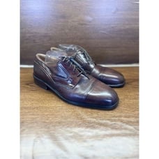 Johnston & Murphy Brown Cap Toe Oxfords Italy Mens 10.5 W