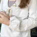 Athleta Scoop Neck Long Hoodie Oatmeal XL
