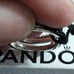Pandora authentic brand new sterling silver logo pave cz & beads ring size 7