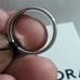 Pandora authentic brand new sterling silver logo pave cz & beads ring size 7