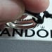 Pandora authentic brand new sterling silver logo pave cz & beads ring size 7