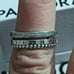 Pandora authentic brand new sterling silver logo pave cz & beads ring size 7