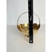Brass Pedestal Lotus Bowl VTG 80s Footed Regency Kitchen Home Decor Metalware