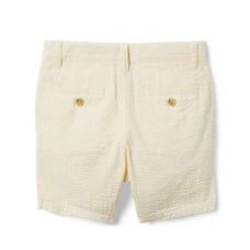 Janie and Jack Baby Boy Yellow Stripe Seersucker Short and Shirt Set 6-12M