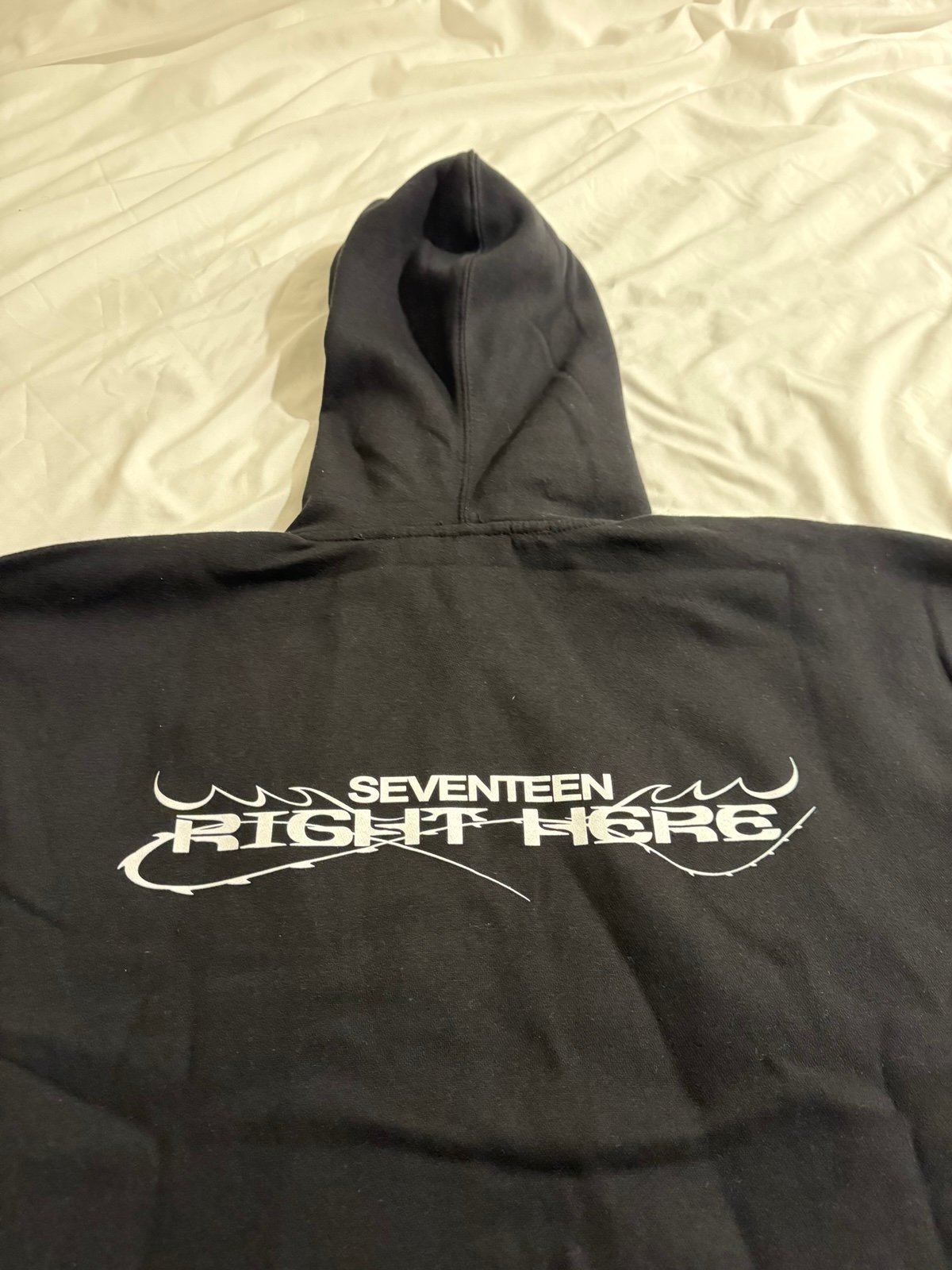 seventeen right here world tour zip up hoodie