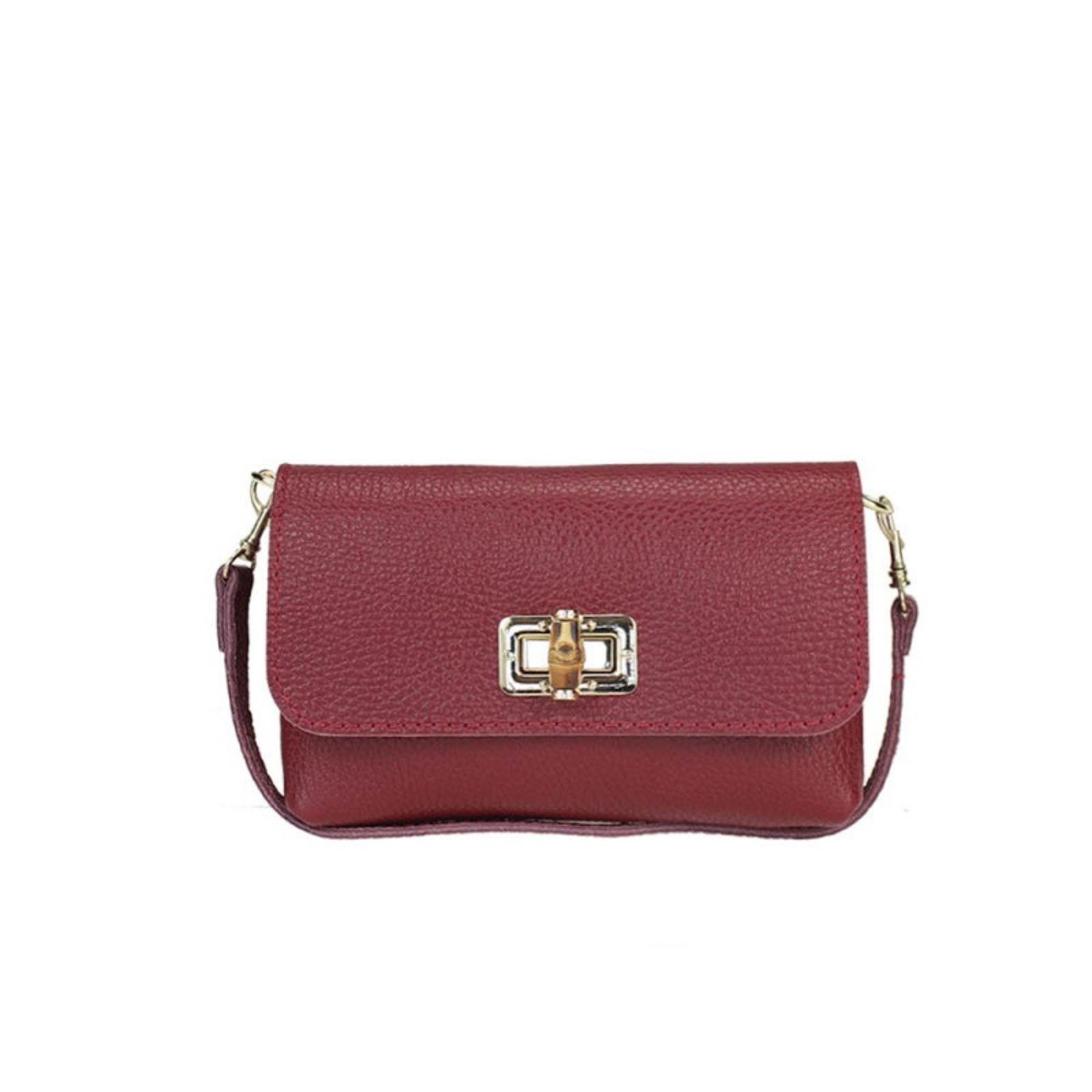 burgundy leather crossbody bag
