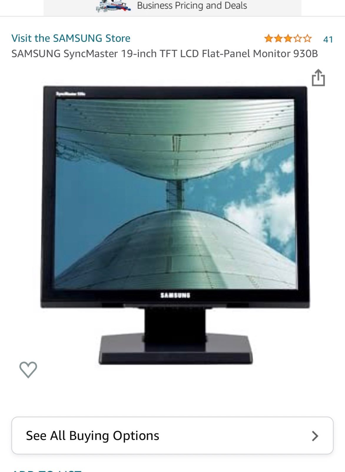 SAMSUNG SyncMaster 19-inch TFT LCD Flat-