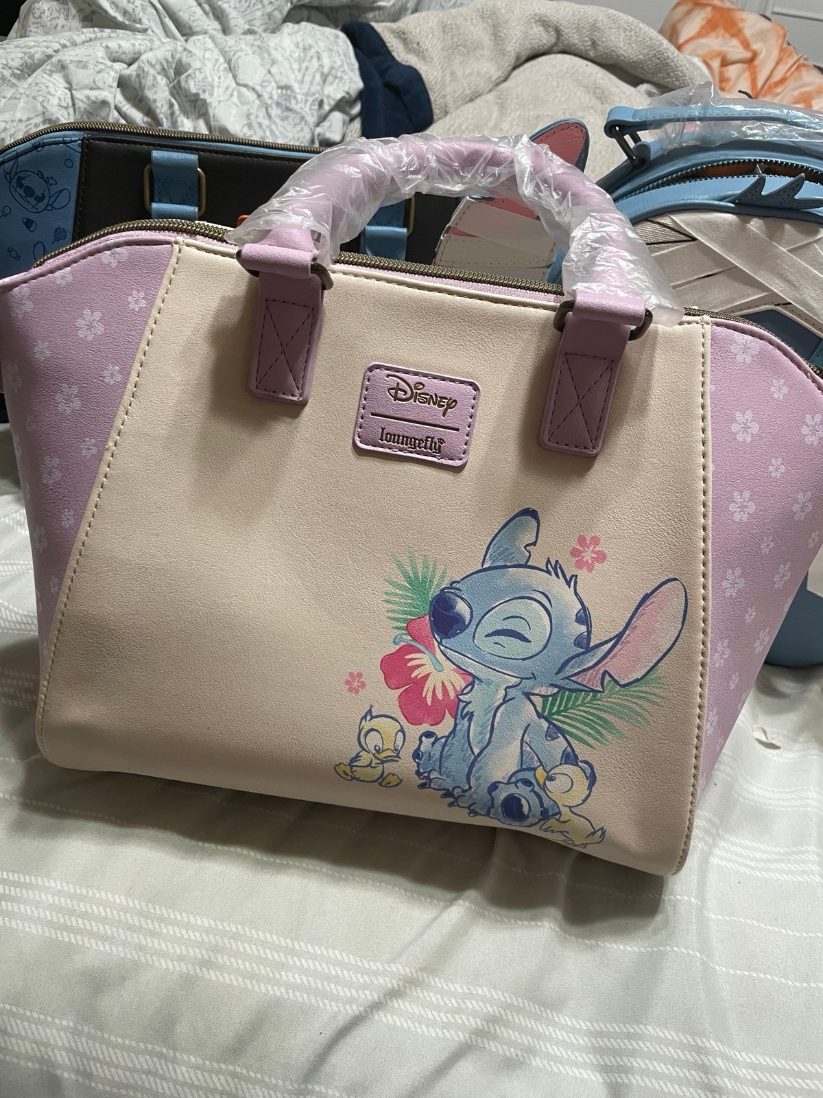 Stitch purple loungefly bag