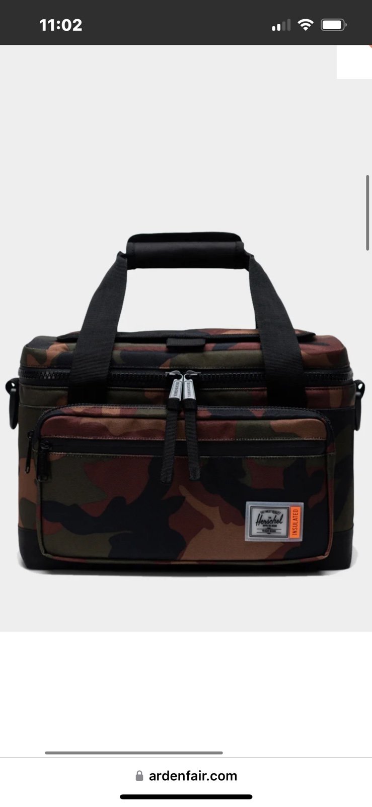 Herschel Supply Company Brown and Green Travel Bag Durable Design ( Brand New )