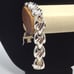 Sterling Silver Puffy Designer Link Bracelet 30gms Size 7.25” New