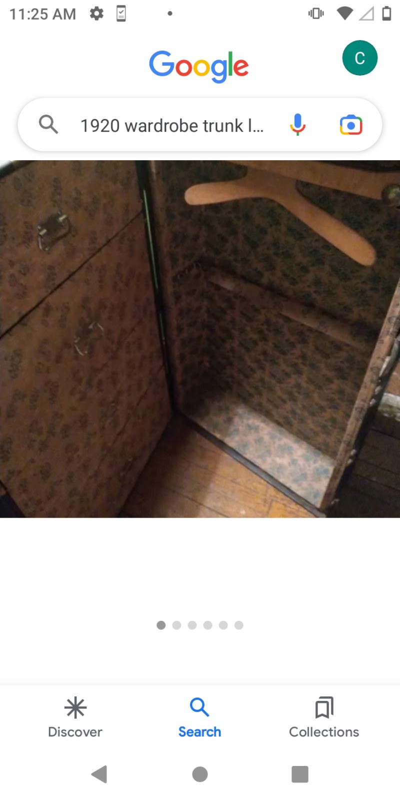 Vintage Wardrobe Trunk steamer trunk railroad
