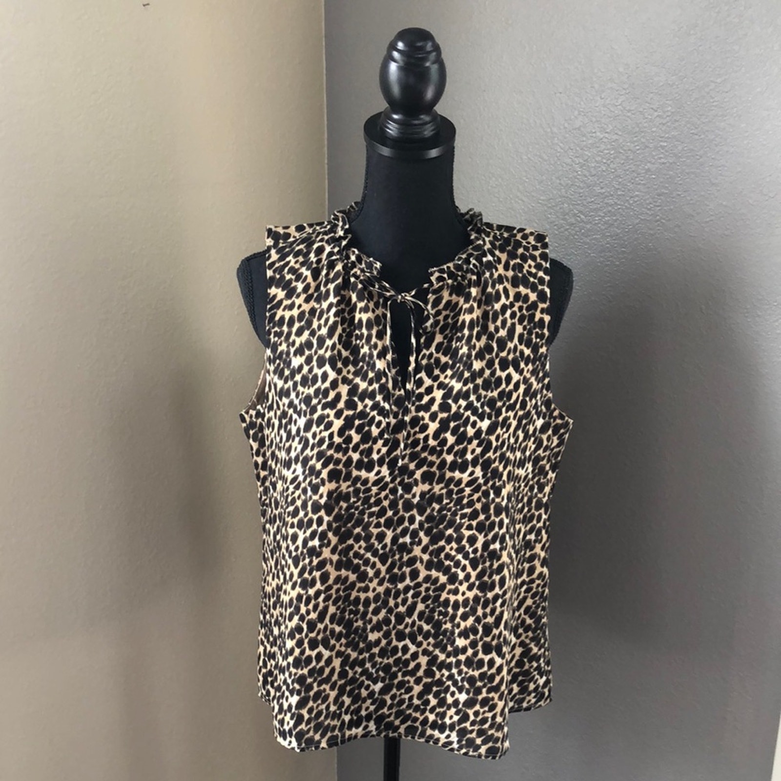 J. Crew Factory - Leopard Print Sleeveless Top - M - NWT