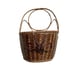 Vintage boho wall hanging Wicker cottagecore basket