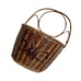 Vintage boho wall hanging Wicker cottagecore basket
