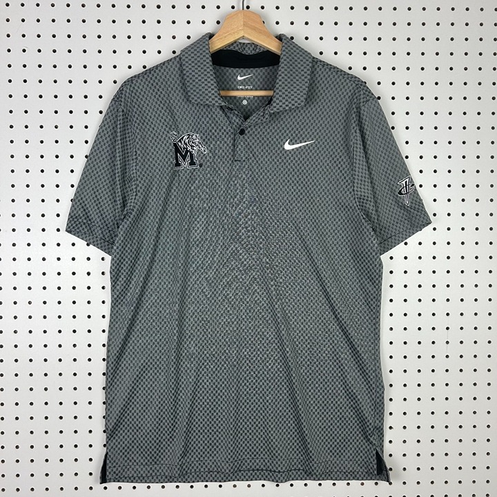 Memphis Tigers Nike Basketball Polo Medium Penny Hardaway 1 Cent TEAM ISSUED