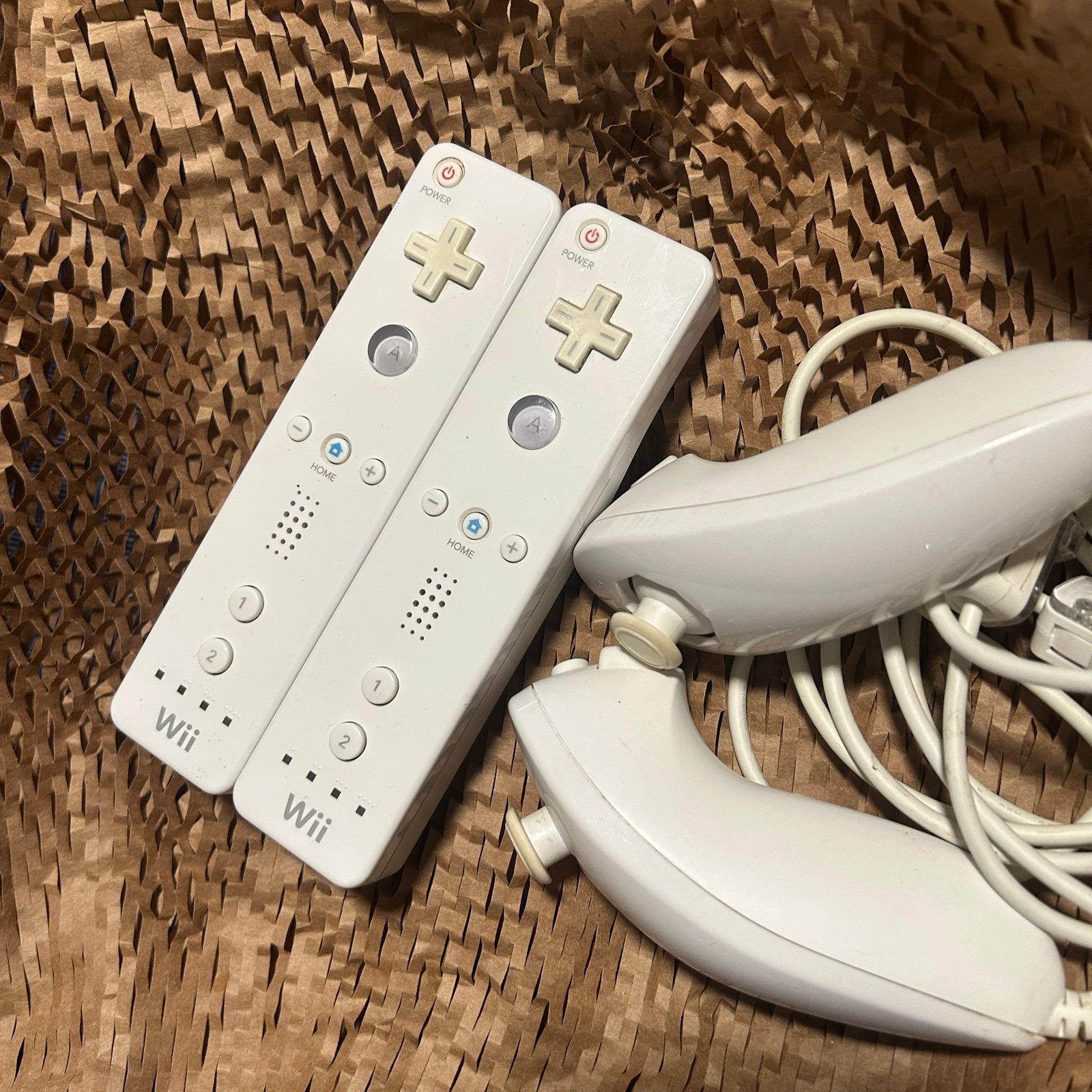 Nintendo Wii Controllers Nunchuks (Set of 2) USED TESTED