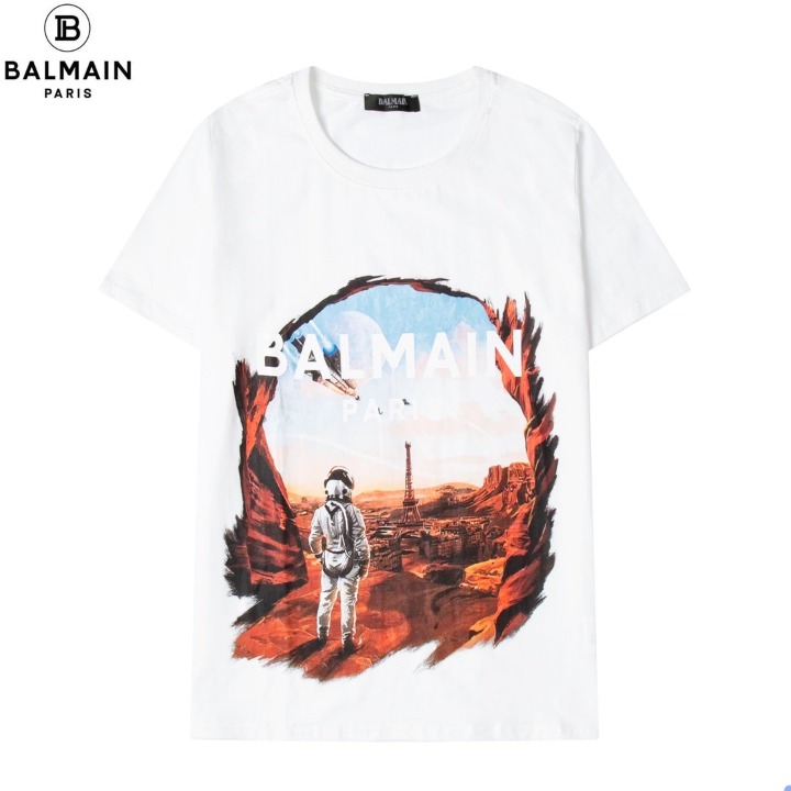 T-shirt men's short sleeves Paris loose