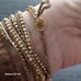 DESIGÑER CHAN LUU - STERLING SILVER GOLD CRYSTALS WRAP AROUND BRACELET