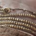 DESIGÑER CHAN LUU - STERLING SILVER GOLD CRYSTALS WRAP AROUND BRACELET