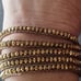 DESIGÑER CHAN LUU - STERLING SILVER GOLD CRYSTALS WRAP AROUND BRACELET