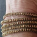 DESIGÑER CHAN LUU - STERLING SILVER GOLD CRYSTALS WRAP AROUND BRACELET