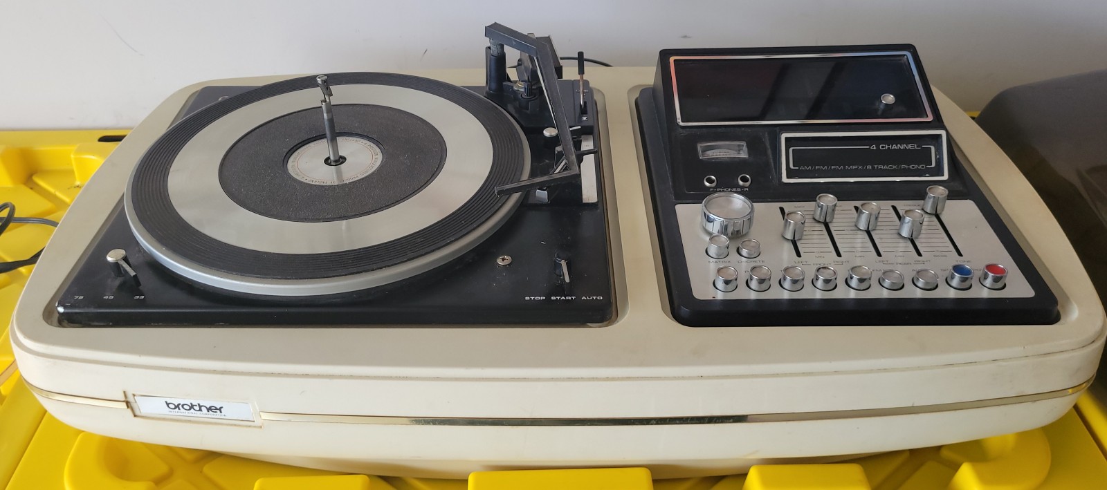 1970s Brother Charisma II, 4-Channel Matrix/Discrete Tabletop 8-Track Stereo
