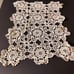 Vintage set of 5 Antique Hand Made Crochet Lace doilies