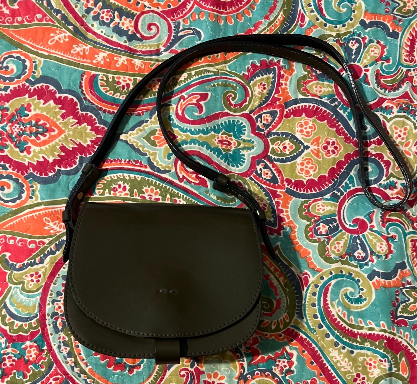 Super Cute Prune Mini Leather Satchel Bag