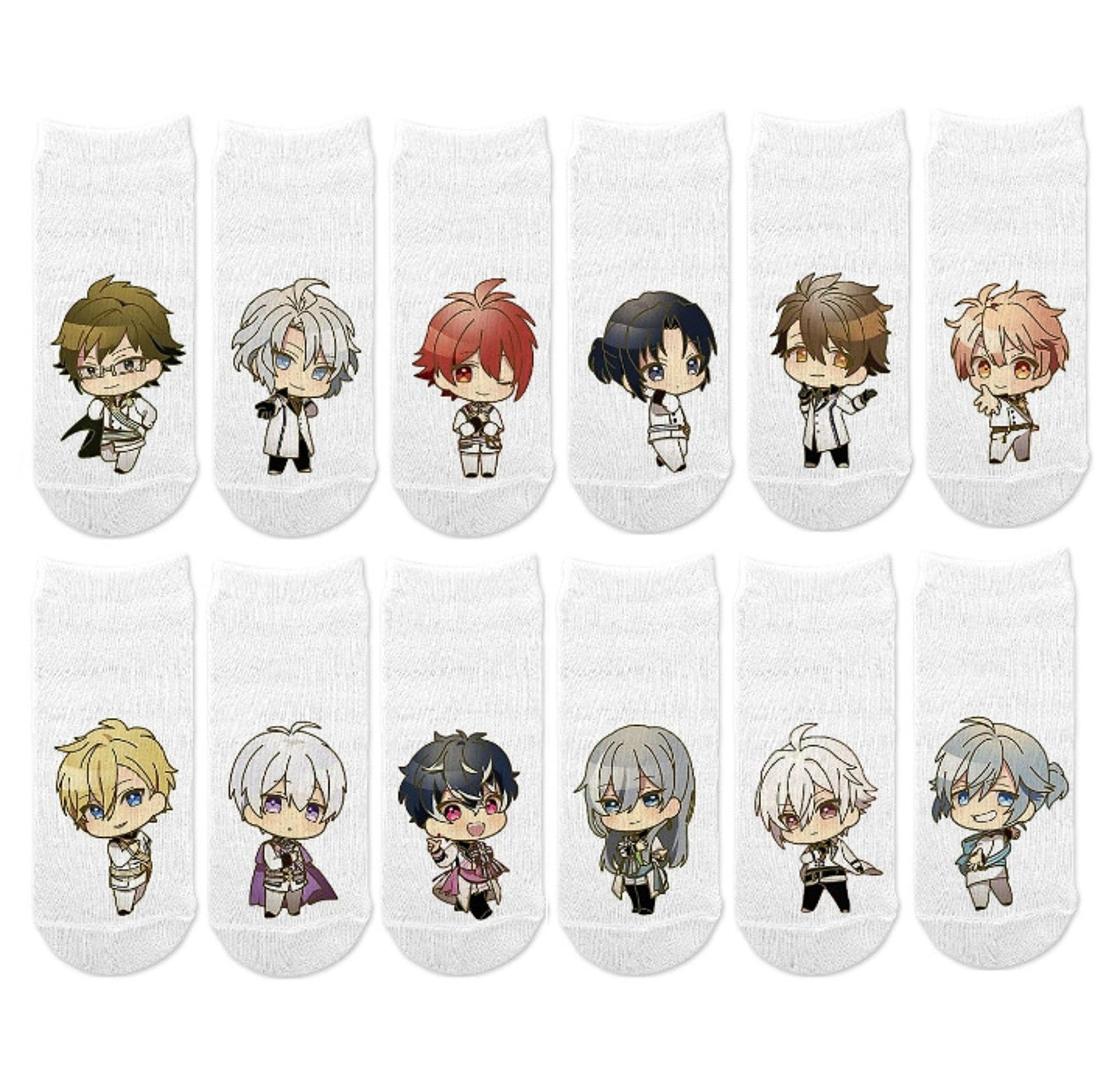 12 Idolish 7 No-Match Ankle Socks No-Show Anime Manga Cosplay