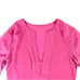 BCBGMAXAZRIA Emmalise Berry Blush Roll Tab Sleeve Silk Blouse