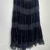 Apostraphe Womens Skirt Petite S Black Midi Grunge Y2K Streetwear Velvet Lace