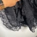 Apostraphe Womens Skirt Petite S Black Midi Grunge Y2K Streetwear Velvet Lace