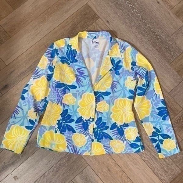 Lilly Pulitzer Vintage Hawaiian Flower Silk Blouse