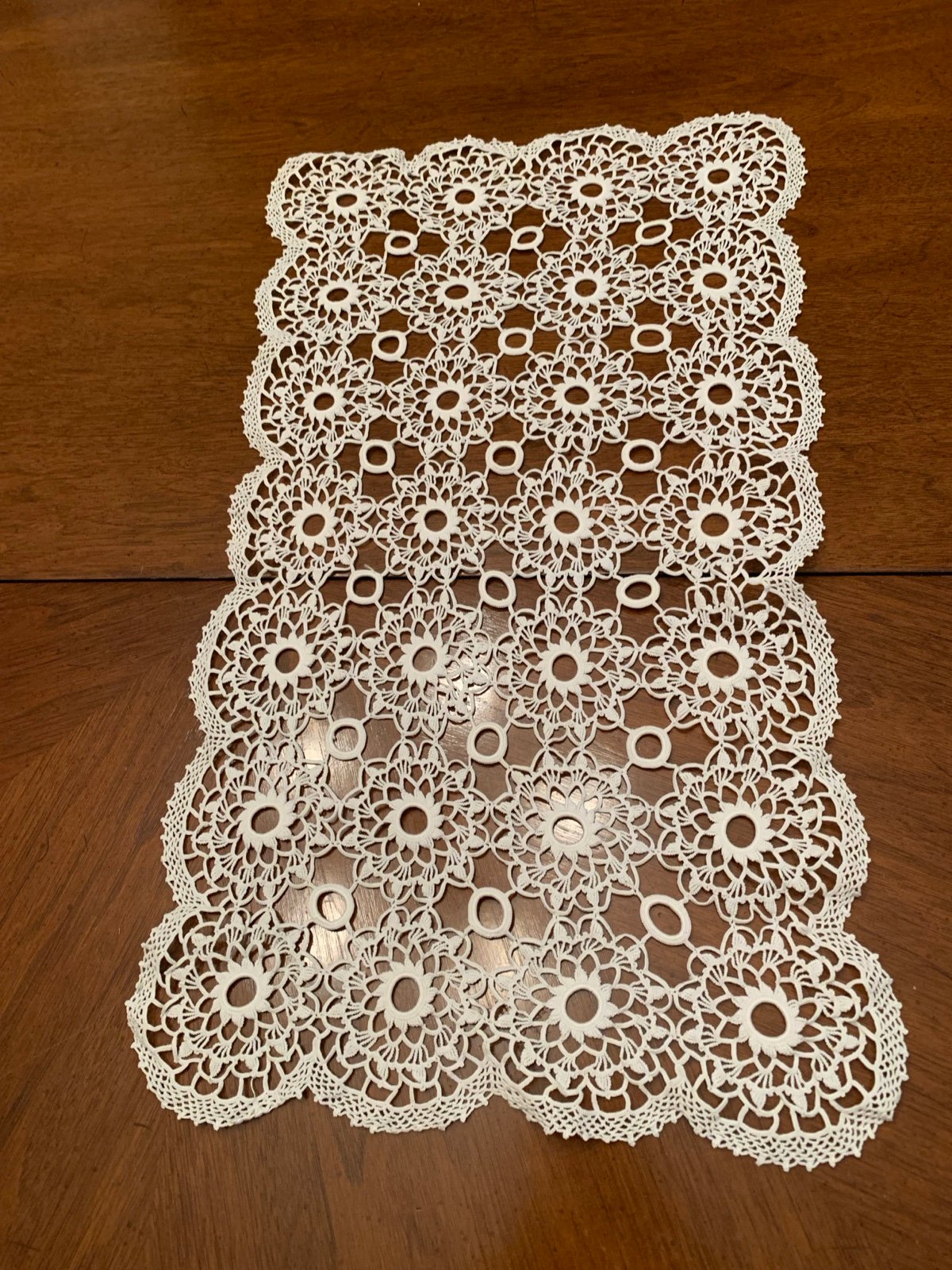 Handmade crochet doily