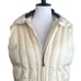 Woolrich Cream Lined Puffer Vest Quilted Outdoor Lined Women's Size Small S