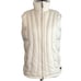Woolrich Cream Lined Puffer Vest Quilted Outdoor Lined Women's Size Small S