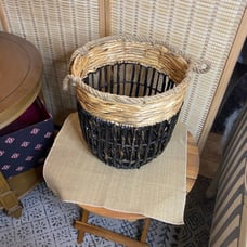 Wire & woven basket