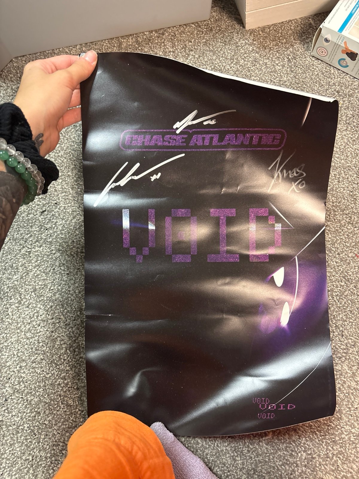 chase atlantic signed poster